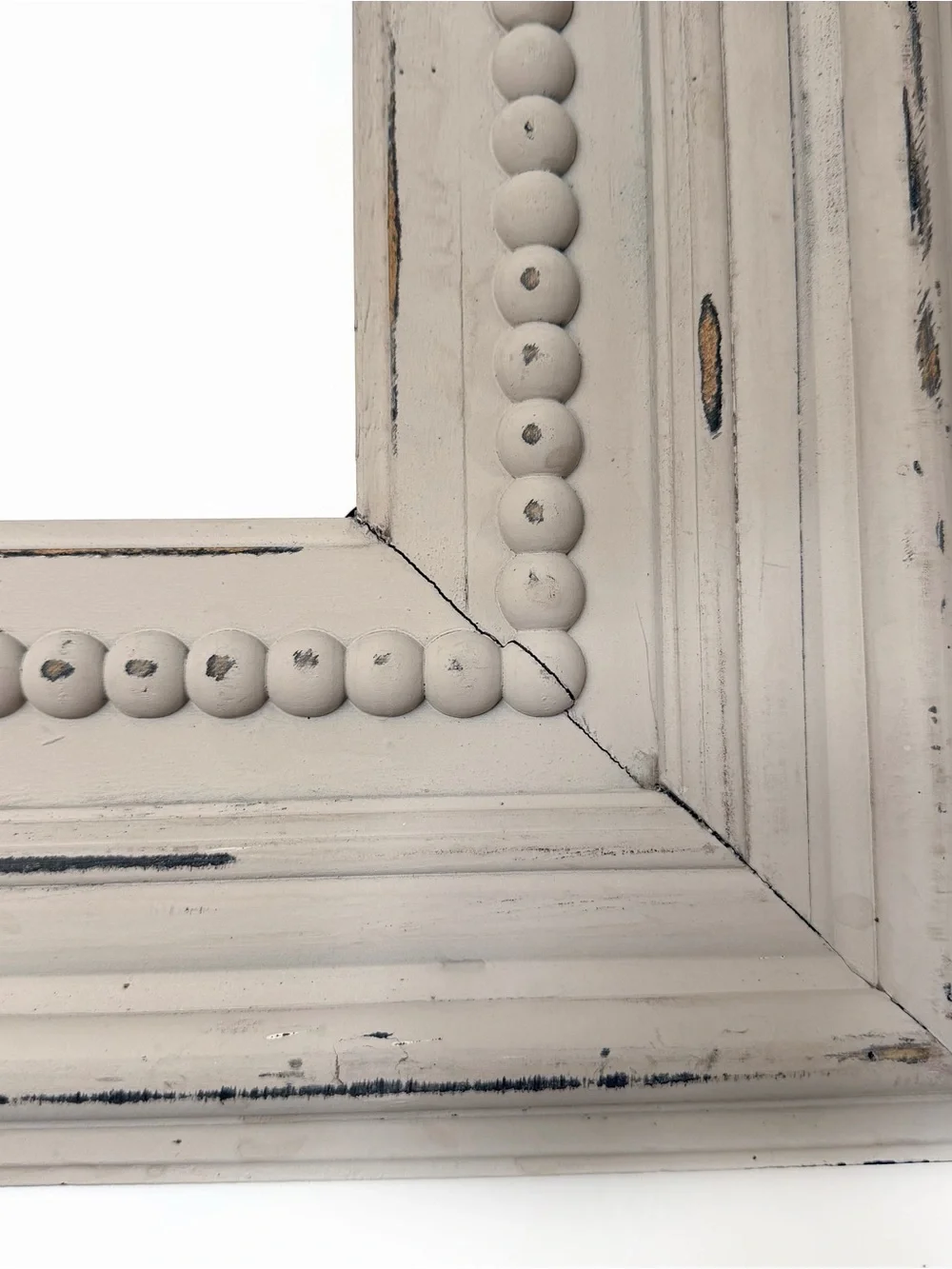 Large Beaded Wood Frame